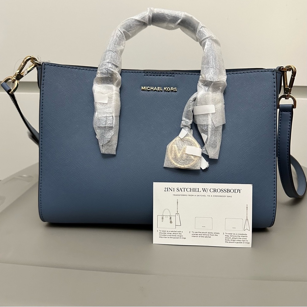 MK 2 in 1 Satchel w/Crossbody - Picture 2 of 4